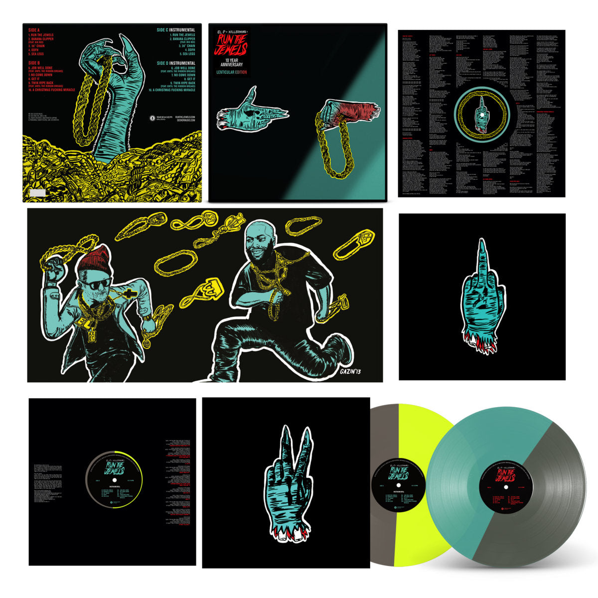 Run The Jewels 10th Anniversary Deluxe Vinyl Record 2LP (Lenticular Cover)